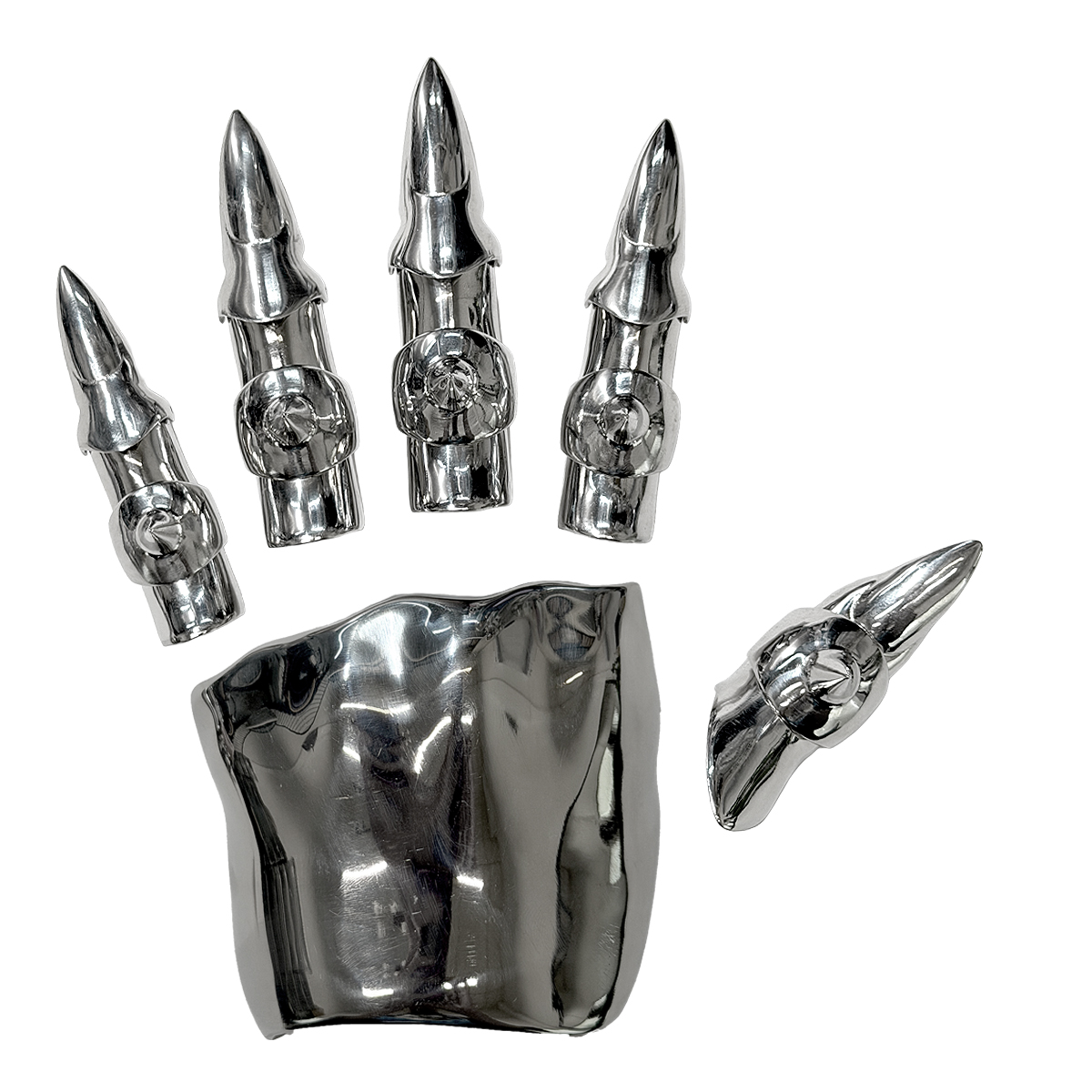 HAND ARMOUR 316L stainless steel (full set - 6 pieces) - 5