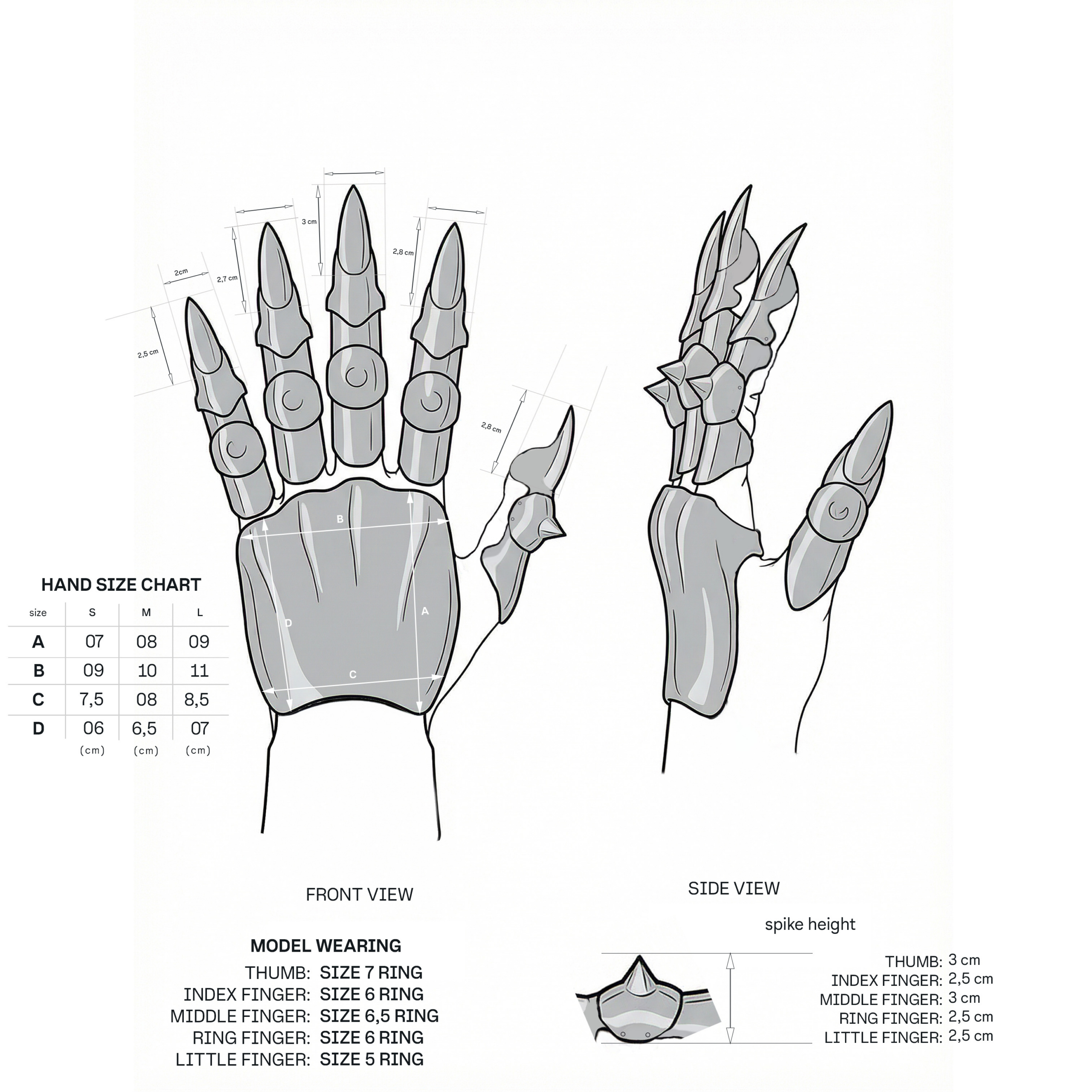 HAND ARMOUR 925 silver (full set - 6 pieces) - 5